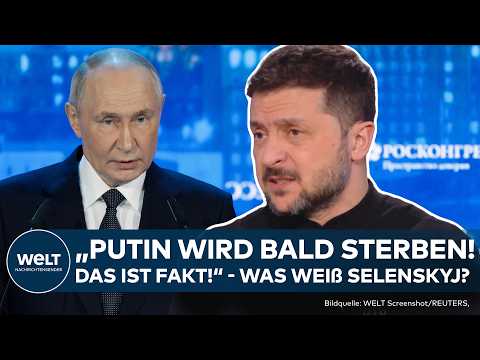 PUTIN: "Er wird bald sterben!" - Selenskyj fächert Gerüchte um Gesundheitszustand von Putin neu an