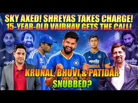 SKY AXED! SHREYAS TAKES CHARGE |15-YEAR-OLD VAIBHAV GETS THE CALL | KRUNAL, BHUVI & PATIDAR SNUBBED?
