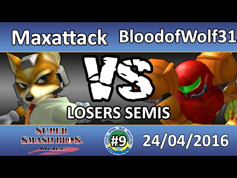 Melee @ Cosmagame #9 - Losers Semis - BloodofWolf31 (Samus) vs Maxattack (Fox)