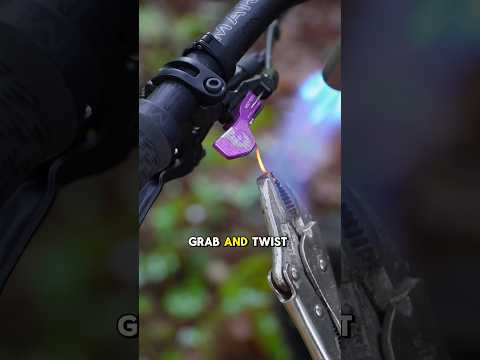 Fix your cables with a torch! #bikeshorts #mtb #cycling