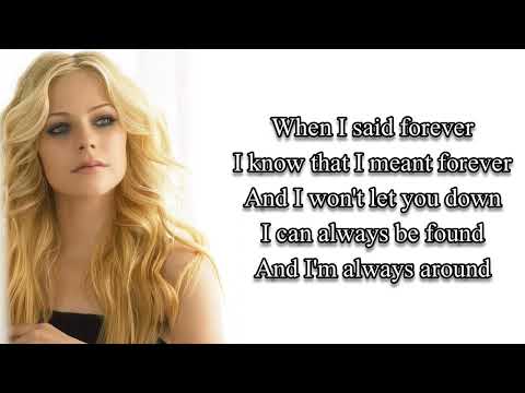 Avril Lavigne ~ Won't Let You Go ~ lyrics