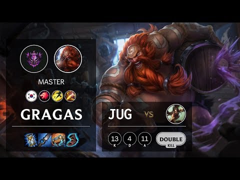 Gragas Jungle vs Nidalee - KR Master Patch 10.12
