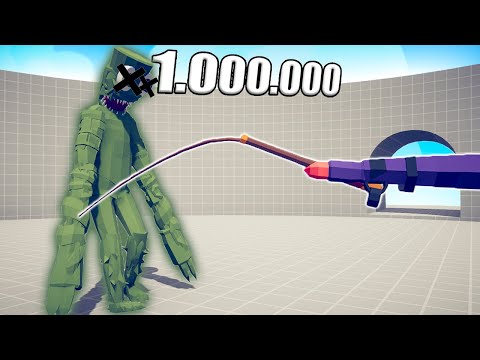 1.000.000 DAMAGE WHIP vs UNITS - TABS | Totally Accurate Battle Simulator 2023