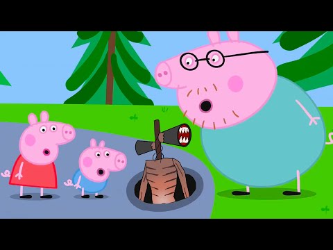 Siren Head Got Out of The Sewer and Attacked Peppa's Family