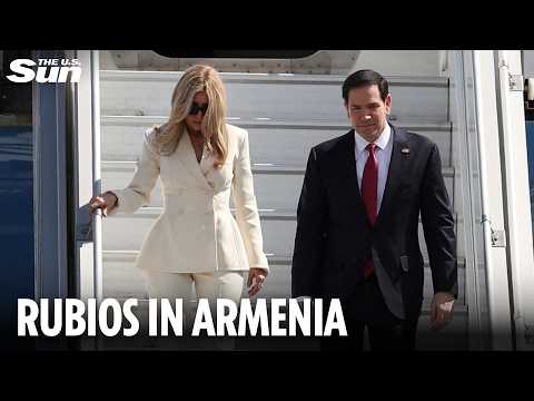 Marco and Jeanette Rubio arrive in Armenia for trade talks