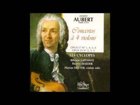Jacques Aubert (1689-1753) Concertos for 4 Violins and B.c., Les Cyclopes