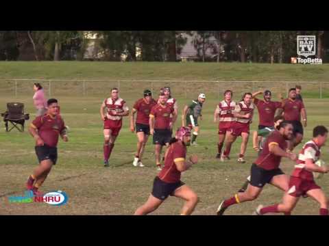 2016 NHRU Round 9 Premier 1 Highlights - Lake Macquarie Roos v University