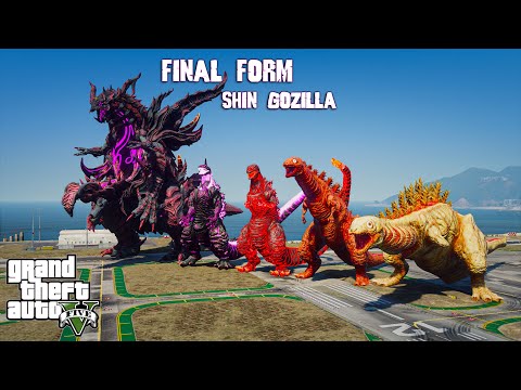 Full EVOLUTION of SHIN GODZILLA: Size Comparison - GTA V Mods