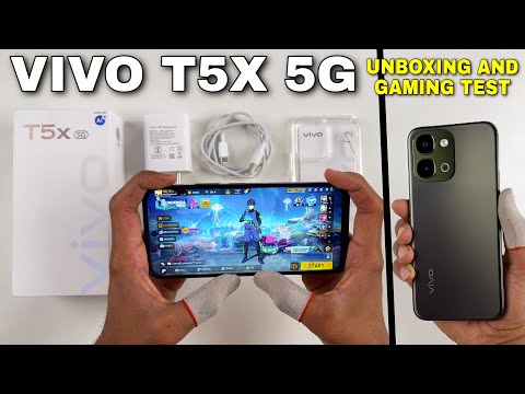 Thumbnail for Vivo T5x 5G Unboxing & Gaming Test & Features: 1 Million+ AnTuTu Score! 🚀 MD 7400 turbo