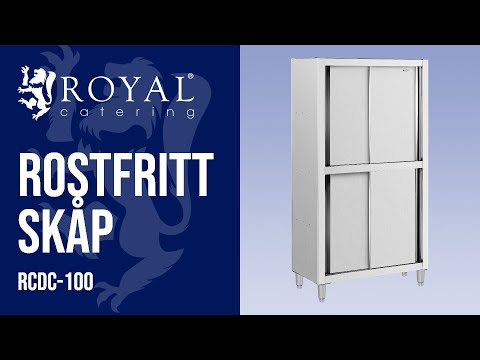 video - Rostfritt skåp - 1000 x 500 x 1800 mm - Royal Catering