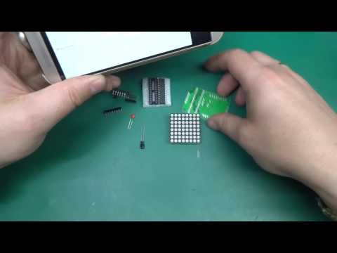 8x8 led matrix MAX7219 kit build and quick review