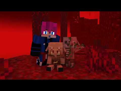 Minecraft Animation The Nether// little Zombified Piglin and little Piglin// ''Chill Song Video 🎵''