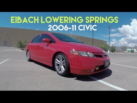 Eibach Lowering Springs Before/After Civic Si 2006-2011
