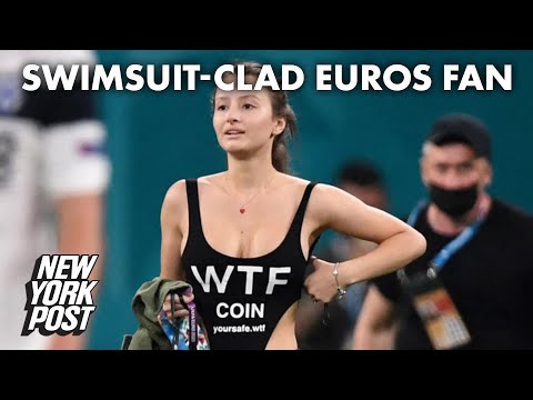 Scantily-Clad Fan Invades Belgium Vs. Finland Euro 2020 Hame