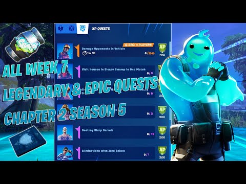 Fortnite All *LEAKED* Week 7 Legendary & Epic Quests(Challenges) Guide - Chapter 2 Season 5