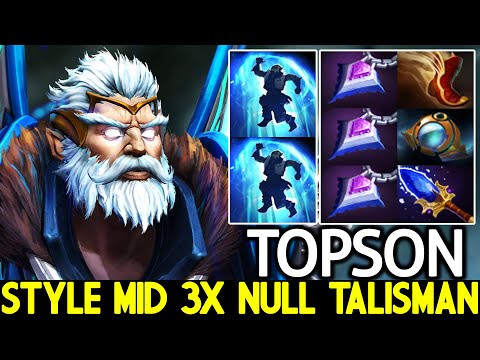 TOPSON [Zeus] Power of God with Style Mid 3x Null Talisman Dota 2