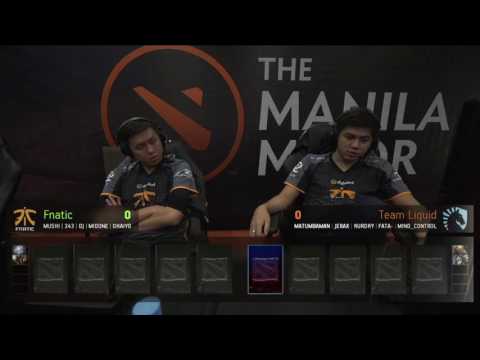 The Manila Major - Group Stage: Team Liquid vs Fnatic (Group C Winners)