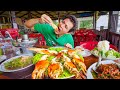Thailand Seafood GIANT RIVER PRAWNS Best Thai Food In Ayutthaya