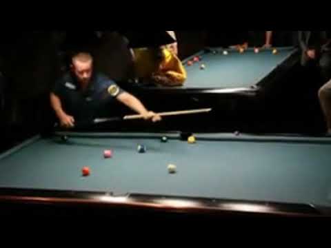 Thailandbilliard.com - 8/2th set MIKA vs STUART at HUSTLERS BAR - video taken by toshi