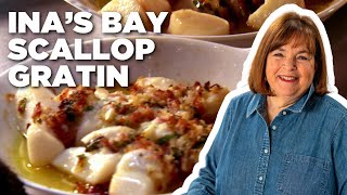 Ina Gartens Bay Scallop Gratin | Barefoot Contessa | Food Network ...