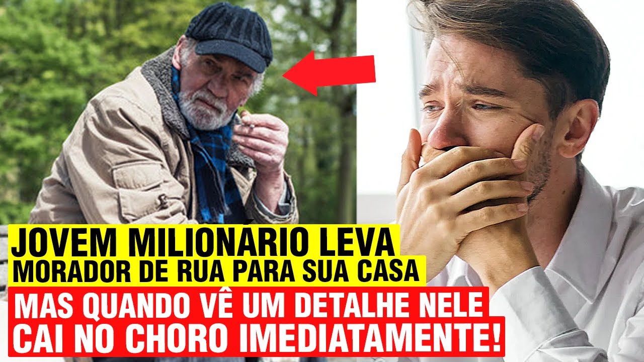 Jovem Milionário leva morador de rua pra sua mansão, sem saber que ele, na verdade, é seu...