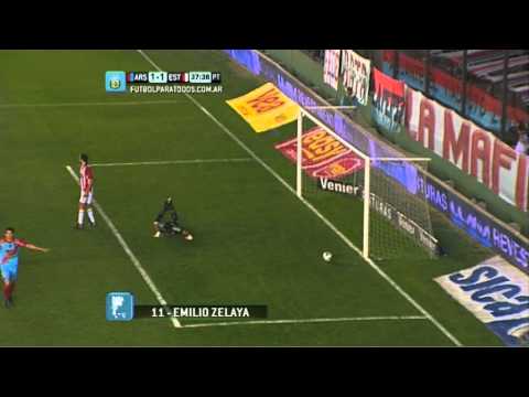 Gol Zelaya. Arsenal 1 - Estudiantes 1. Fecha 1. Torneo Primera División 2014. Fútbol Para Todos