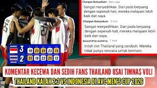 Download lagu Komentar Kecewa Dan Sedih Fans Thailand Usai Timnas Voli Putra Thailand Kalah 2:3 Vs Indonesia AVC mp3