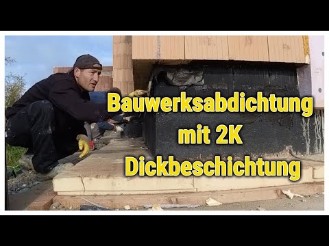 Building waterproofing, base waterproofing 2K bitumen thick coating Botament.