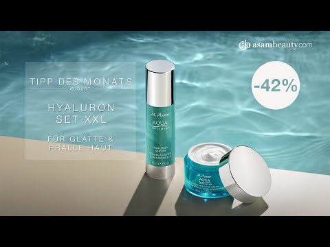 "Tipp des Monats August: M. AsamAQUA INTENSE XXL Hyaluron Serum & Supreme Hyaluron Creme Set"