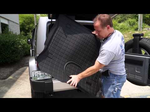 Jeep Wrangler 2015 WeatherTech Floor Mats  Front Mid and Rear Over Subwoofer How To Install