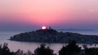 preview picture of video 'Sunset over Primosten, Croatia'