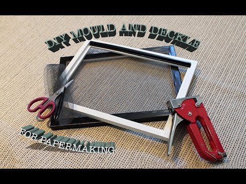 DIY - How to Make A Mould and Deckle For Papermaking