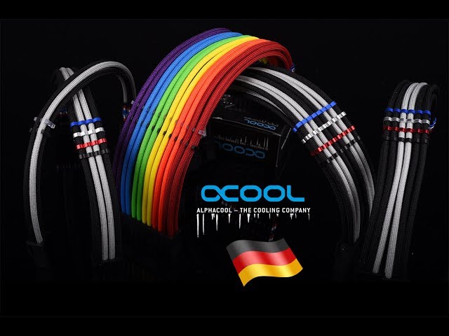 Video Teaser für Herstellervideo: Alphacool Eiskamm Cable Combs und AlphaCord Sleeve (Paracord)