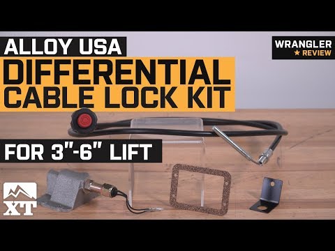 Jeep Wrangler Alloy USA Differential Cable Lock Kit for 3\"- 6\" Lift (1987-1995 YJ) Review