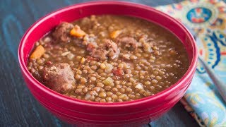 Pressure Cooker Umbrian Lentils and Sausage