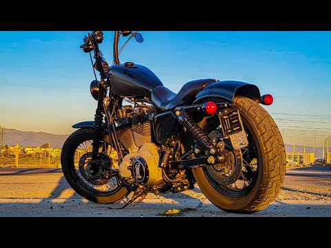Lowering the Sportster with JUST a bracket!