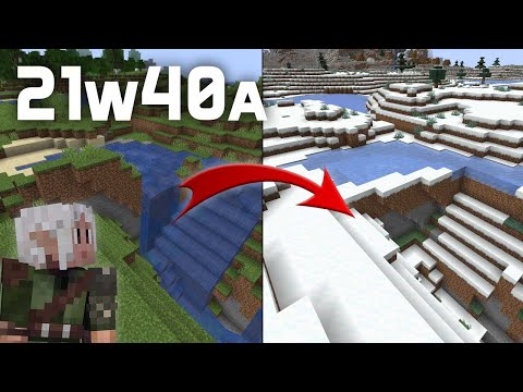 What's New in Minecraft Snapshot 21w40a? World Generation Tweaks! New Biome Names!