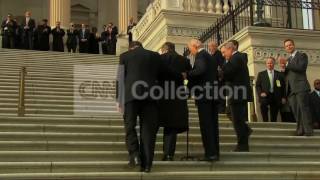 SEN KIRK GREETED BY CONGRESS ON CAPITOL STEPS