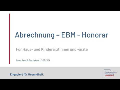 Veranstaltung: Abrechnung, EBM und Honorar für Hausärzte und Kinderärzte vom 21.02.2024