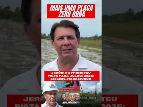 🚨 MAIS UMA PROMESSA QUE FICOU SÓ NA PLACA: PISTA DE POUSO DE BELMONTE PROMETIDA PARA 2025