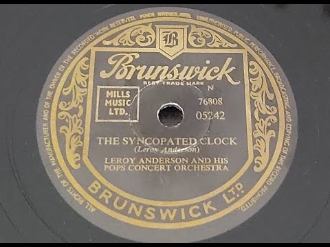 Leroy Anderson 'The Syncopated Clock'  1950 78 rpm