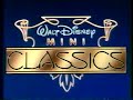 Walt Disney Mini Classics Logo 1990 VHS Winnie The Pooh And Tigger Too