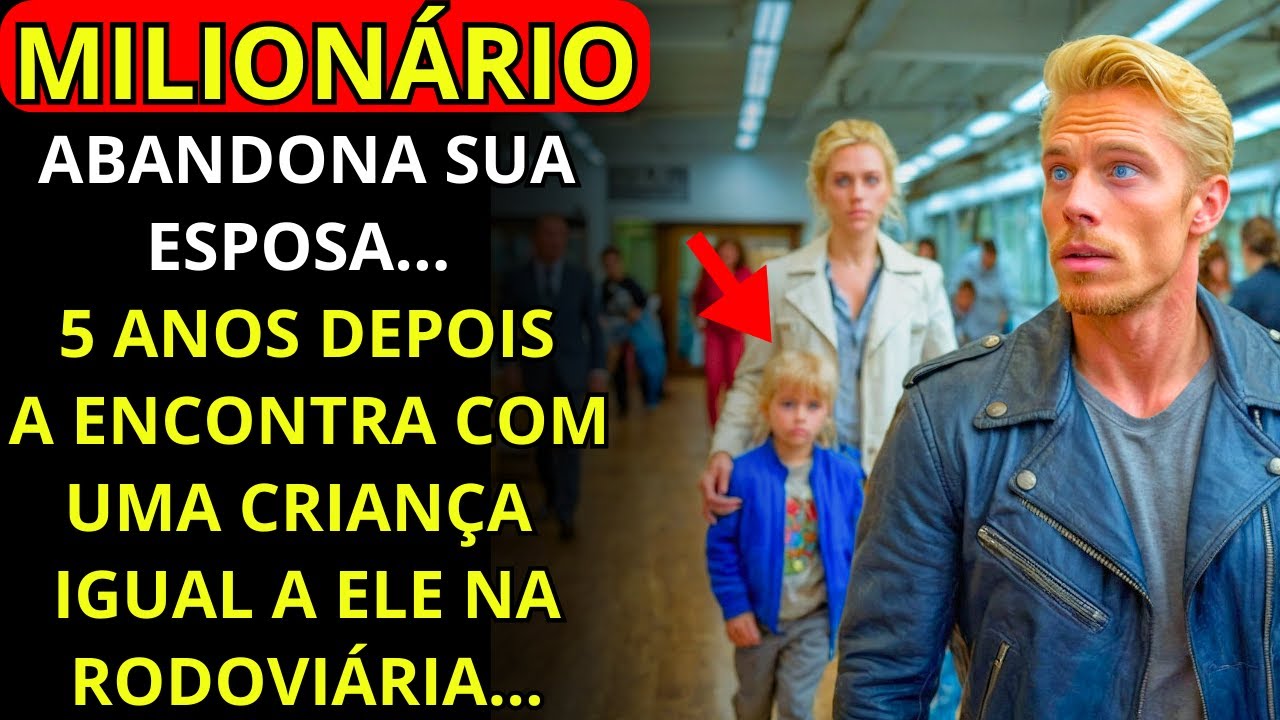 MILIONÁRIO ABANDONA A SUA ESPOSA, E 5 ANOS DEPOIS A ENCONTRA COM UM RAPAZ IGUAL A ELE NA RODOVIÁRIA