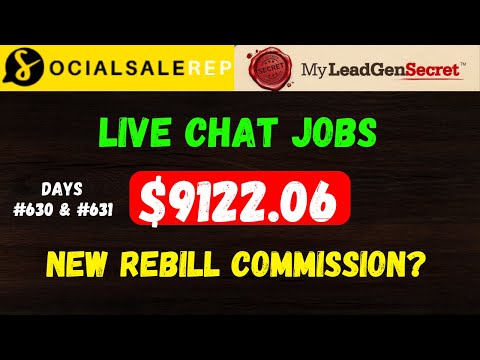 My Lead Gen Secret Clickbank Case Study Days 630 & 631 - Social Sale Rep