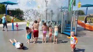 Ellison park Layton utah. Splash park slow motion