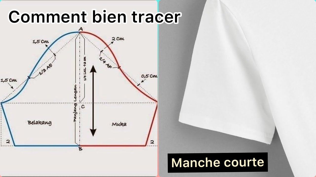 Comment couper une manche courte chemise très facile pour les débutants