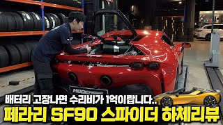 페라리 플러그인 하이브리드의 현실… SF90 스파이더 하체리뷰 유튜브 썸네일