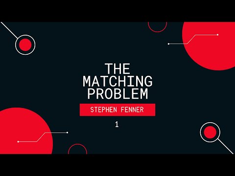 Mini-course "The matching problem". Lecture 1 (Stephen Fenner)