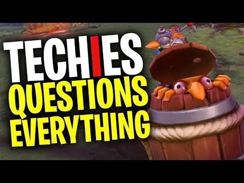 Techies Questions Everything - DotA 2 Funny Moments