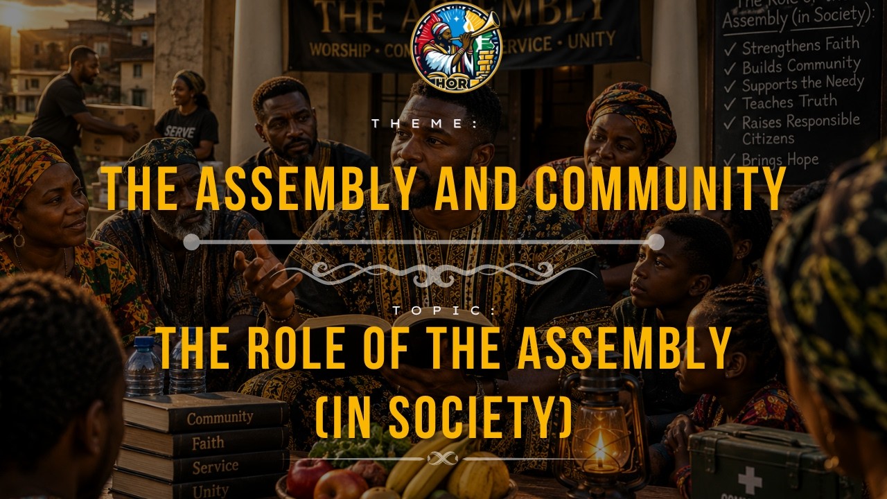 The Role of the Assembly (in Society) | The Assembly and Community